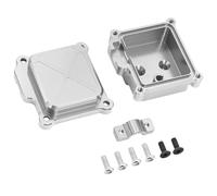 MGHGFYTAS Compatible con MJX para Hyper Go 14210 14209 RC Mejora para Coche Accesorios Repuestos Cubierta Protectora De La Caja Receptora, Estante Central De Metal Accesorios Coches RC(Silver)