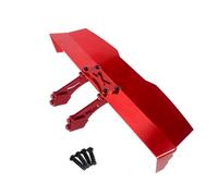 MGHGFYTAS Compatible con MJX para Hyper Go 16207 H16PL 1/16 RC, Piezas De Modificación De Actualización De Coche, Accesorios, Alerón Trasero De Metal Accesorios Coches RC(Red)