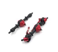MGHGFYTAS Compatible con MN D90 D91 D96 99S FJ45 1/12 RC Mejora De Coche Piezas Y Accesorios Juego De Ejes De Puente Delantero Y Trasero con Engranaje Metálico Accesorios Coches RC(Black)