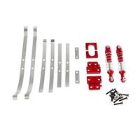 MGHGFYTAS Compatible con MN82 LC79 1/12 RC Car Parts Amortiguador De Eje Trasero De Metal para Ballestas Y Soporte Fijo para Asiento Accesorios Coches RC(Red)