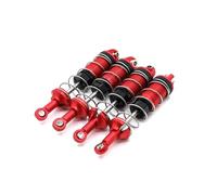 MGHGFYTAS Compatible con SCY 16101 16102 16103 1/16 RC Piezas De Actualización De Coche Accesorios Amortiguador De Aceite De Metal Amortiguador 4 Uds Accesorios Coches RC(Red)