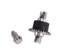 MGHGFYTAS Compatible con SCY 16101 16102 16103 16201Q130 1/16 RC Accesorios De Actualización De Coche Piezas 1 Juego De Engranaje De Transmisión Diferencial De Metal Accesorios Coches RC