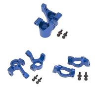 MGHGFYTAS Compatible con Traxxas para LaTrax para Teton 1/18 RC Piezas para Coche 6 Piezas Bloque De Dirección Delantero Metálico Bloque De Avance Portaeje Trasero Accesorios Coches RC(Blue)