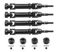 MGHGFYTAS Compatible con Traxxas para Mini para Maxx 1/10 RC Piezas De Mejora De Coche Accesorios Eje De Transmisión Delantero Y Trasero De Acero Eje De Transmisión CVD Accesorios Coches RC(Black)