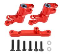MGHGFYTAS Compatible con Traxxas para Mini para Maxx 2S 1/16 RC Piezas De Actualización De Coche Accesorios Kit De Montaje De Dirección De Aleación De Aluminio Accesorios Coches RC(Red)