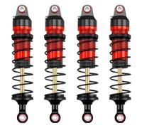 MGHGFYTAS Compatible con Traxxas para Mini para Maxx 2S 1/16 RC Piezas de actualización de Coche Accesorios amortiguadores de aleación de Aluminio Accesorios Coches RC(Red)