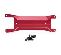 MGHGFYTAS Compatible con TRAXXAS para Mini para Maxx RC Actualización De Coche Piezas De Repuesto Accesorios Metal Inferior para Placa De Cubierta del Chasis Accesorios Coches RC(Red)