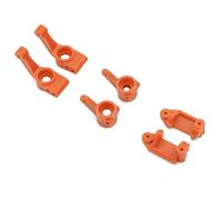 MGHGFYTAS Compatible con Traxxas para Slash 2WD para VXL para Stampede 1/10 RC Accesorios para Coche Bloques De Ruedas Delanteras Y Soportes De Eje Trasero Accesorios Coches RC(Yellow)