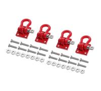 MGHGFYTAS Compatible con Traxxas para TRX4 para Axial para SCX10 D90 1/10 Coche Trepador De Control Remoto Piezas Accesorios Metal Remolque Hebilla De Remolque Accesorios Coches RC(Red)