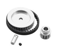 MGHGFYTAS Compatible con Traxxas para TRX4 para TRX6 1/10 RC Orugas Automóviles Y Camiones Piezas Accesorios Sistema De Transmisión por Correa De 12 Dientes Y 30 Dientes Accesorios Coches RC(Silver)