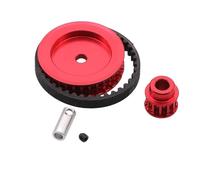 MGHGFYTAS Compatible con Traxxas para TRX4 para TRX6 1/10 RC Orugas Automóviles Y Camiones Piezas Accesorios Sistema De Transmisión por Correa De 12 Dientes Y 30 Dientes Accesorios Coches RC(Red)
