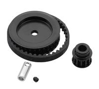 MGHGFYTAS Compatible con Traxxas para TRX4 para TRX6 1/10 RC Orugas Automóviles Y Camiones Piezas Accesorios Sistema De Transmisión por Correa De 12 Dientes Y 30 Dientes Accesorios Coches RC(Black)