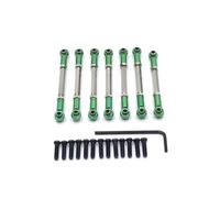 MGHGFYTAS Compatible con WLtoys 104001 104002 Coche RC A Escala 1/10 Piezas Accesorios Brazos De Dirección Delanteros Y Traseros Metálicos Dirección Ajustable Accesorios Coches RC(Green)