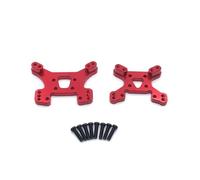 MGHGFYTAS Compatible con Wltoys 124017 124019 144001 144010 RC Actualización De Coche Piezas De Modificación Accesorios Amortiguador Trasero Delantero De Metal Accesorios Coches RC(Red)