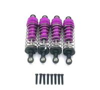 MGHGFYTAS Compatible con Wltoys 124019 144001 RC, Piezas De Modificación De Actualización De Coche, Accesorios, Amortiguador Trasero Delantero De Metal Accesorios Coches RC(Purple)