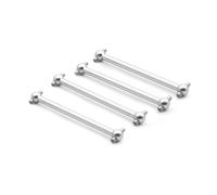 MGHGFYTAS Compatible con Wltoys A959B A949 A959 A969 para Himoto para HSP 1/18 RC Piezas De Actualización De Coche Accesorios 4 Uds Eje De Transmisión De Metal Dogbone Accesorios Coches RC(Silver)