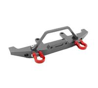 MGHGFYTAS Compatible con WPL C14 C24 C24-1 1/16 RC Actualización De Coche Piezas De Repuesto Accesorios Parachoques Delantero De Metal con Gancho De Remolque Accesorios Coches RC(Gray)