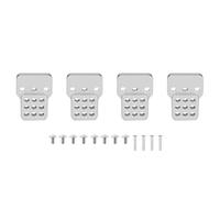 MGHGFYTAS Compatible con WPL C14 C24 para MN D90 RC Accesorios De Piezas De Coche 4 Uds Extensor De Soporte De Montaje De Amortiguador Ajustable De Metal para Asiento Accesorios Coches RC(Silver)