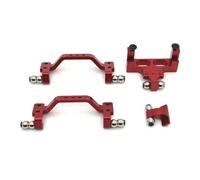 MGHGFYTAS Compatible con WPL C64 1/16 RC Car Upgrade Accesorios Piezas Metal Delantero Trasero Varilla para Asiento Servo Fijación para Asiento Accesorios Coches RC(Red)