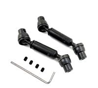 MGHGFYTAS Eje transmisión RC Compatible con Henglong para WPL B36 B16 C14 C24 B24 para MN99S RC Car Repuestos Accesorios 2 Piezas Eje De Transmisión Delantero Y Trasero De Metal(Black)