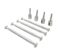 MGHGFYTAS Eje transmisión RC Compatible con HSP 94111 1/10 RC Modificación De Mejora De Coche Accesorios De Repuesto Piezas Eje De Transmisión Metálico Dogbones 08029(Silver)