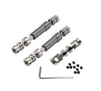 MGHGFYTAS Eje transmisión RC Compatible con MN128 MN86 MN86S MN86K MN86KS para MN G500 1/12 RC Car Upgrade Parts Accesorios 3 Piezas Metal CVD Drive Shaft(Gray)