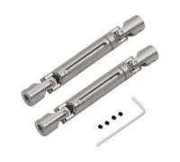 MGHGFYTAS Eje transmisión RC Compatible con MN78 para MN82 para MN168 1/12 RC Mejoras Y Modificaciones para Coches Accesorios Y Piezas 2 Piezas Eje De Transmisión Metálico CVD(Silver)