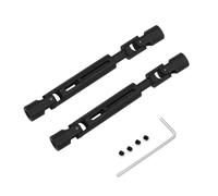 MGHGFYTAS Eje transmisión RC Compatible con MN78 para MN82 para MN168 1/12 RC Mejoras Y Modificaciones para Coches Accesorios Y Piezas 2 Piezas Eje De Transmisión Metálico CVD(Black)