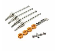 MGHGFYTAS Eje transmisión RC Compatible con SCY para JJRC Q117 W130 W141 1/16 Control Remoto Coche Actualización Modificación Accesorios Piezas Eje De Transmisión(Yellow)