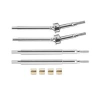 MGHGFYTAS Eje transmisión RC Compatible con TRX4M para Bronco para Defender 1/18 RC Accesorios para Coches Crawler Juego De Ejes De Transmisión De 5 Mm con Rosca Extendida De 2 Mm(Silver)