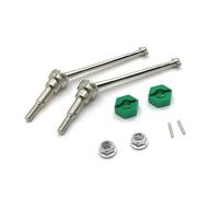 MGHGFYTAS Eje transmisión RC Compatible con Wltoys 12423 12427 1/12 Remoto Mejora De Coche A Control Remoto Accesorios Eje De Transmisión Delantero Metálico(Green)