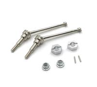 MGHGFYTAS Eje transmisión RC Compatible con Wltoys 12423 12427 12428 1/12, Accesorios De Actualización para Coche De Control Remoto, Eje De Transmisión Delantero De Metal.(Silver)
