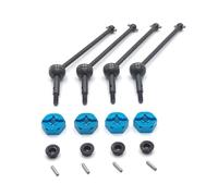 MGHGFYTAS Eje transmisión RC Compatible con Wltoys 144001 144002 144010 124016 124017 124018 RC Piezas De Modificación De Coches Eje De Transmisión Delantero Y Trasero De Metal(Blue)
