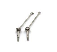 MGHGFYTAS Eje transmisión RC Compatible con WLtoys 144010 144001-02 124017-16-18 124019 RC Accesorios para Coche 2 Piezas Eje De Rotación Delantero Y Trasero De Metal CVD(Silver)