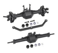 MGHGFYTAS RC Juego de Eje Trasero Compatible con para traxxas para Trx4m 1/18 RC Crawler Accesorios De Repuesto Piezas De Actualización Juego Completo De Eje Recto Delantero Y Trasero