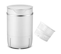 MGHRUE Lavadora Compacta, Lavadoras De 4,5 Kg, Lavadora Y Secadora 2 En 1 De Una Tina, Diseño Compacto Portátil, Lavadora Combinada Semiautomática para Dormitorios Y Apartamentos