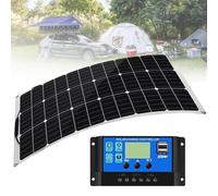 MGHRUEWH Sistema De Panel Solar Flexible De 500 Vatios Y 18 Voltios, Monocristalino, Semiflexible, Plegable, Cargador Fuera De La Red para Uso En Vehículos Recreativos, Furgonetas,1x500w
