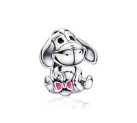 MGIUL 925 dijes de plata lindo Animal pequeño burro DIY abalorios hallazgos para mujeres encanto pulseras collares