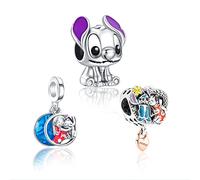 MGIUL Girl Boy Little Monster Heart Friends Charm Pendant Para Pulseras Collares Plata de ley 925 Colgantes Abalorios Joyas Regalo Para Mujer
