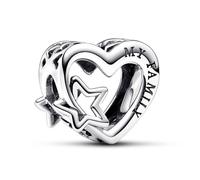 MGIUL My Family Heart Charm for Women pulseras collares 925 colgantes de plata de ley perlas regalo de joyería para niñas