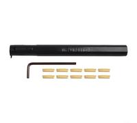 MGIVR2016-2 Soporte de torneado para herramientas de torneado de 16 mm con 10 piezas MGMN200 Insertos 2 mm ranurado mano derecha y llave