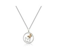 MGJ™ - Collar de plata con cristales Swarovski, viene con caja de regalo blanca, bolsa y tarjeta de Navidad, regalo hipoalergénico para ella, diseño de árbol de la vida, luna llena o mariposa, talla