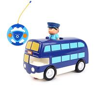 MGM Baby Challenge - Baby Bus - Mi Primer vehículo - 058422 - Coche Teledirigido - Azul - Sonoro Y Luminoso - 1/50 - Pilas No Incluidas - Plástico - Desde 3 años
