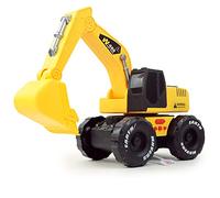 MGM ENGINS DE CHANTIER - Camión Excavadora - Vehículos de Intervención - 021006-1/12 - Vehículo de Fricción - Pilas Incluidas - Listo para Rodar - Trabajos - Juguete Infantil - A Partir de 3 años