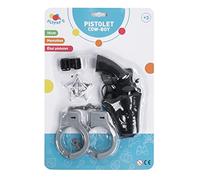 MGM FLYPOP'S - Cowboy Set - Costume Accessories - 187733LIN - Black - Plastic - Lucky Luke - Children's Toy - Carnival - Costume - 15 cm x 9.5 cm - from 3 Years