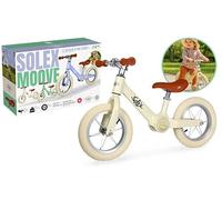 MGM JOUET - Bicicleta sin Pedales Solex - 119350 - Ruedas Libres - Beige - MAX 30 kg - Metal - 12 Pulgadas - Bici Infantil - Regalo - Cumpleaños - Equilibrio - De 2 a 6 años