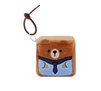 MGM JOUET - Llavero Squarepal - Oso - Peluche Anti-Estrés - 193728 - Espuma de Memoria - Gadget - Regalo - Animales - Rehabilitación - Ansiedad - Juguete Sensorial - A Partir de 2 años