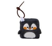 MGM JOUET - Llavero Squarepal - Pingüino - Peluche Anti-Estrés - 193707 - Espuma de Memoria - Gadget - Regalo - Animales - Rehabilitación - Ansiedad - Juguete Sensorial - A Partir de 2 años