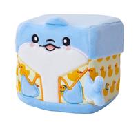 MGM JOUET - Squarepal - Delfín - Peluche Anti-Estrés - 193637 - Espuma de Memoria - Gadget - Regalo - Animales - Rehabilitación - Ansiedad - Juguete Sensorial - A Partir de 2 años