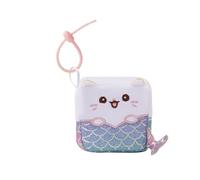 MGM JOUET - Squarepal Llavero - Gato Sirena - Peluche Anti-Estrés - 193732 - Espuma de Memoria - Gadget - Regalo - Animales - Rehabilitación - Ansiedad - Juguete Sensorial - A Partir de 2 años